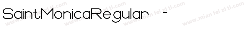 SaintMonicaRegular 下载字体转换